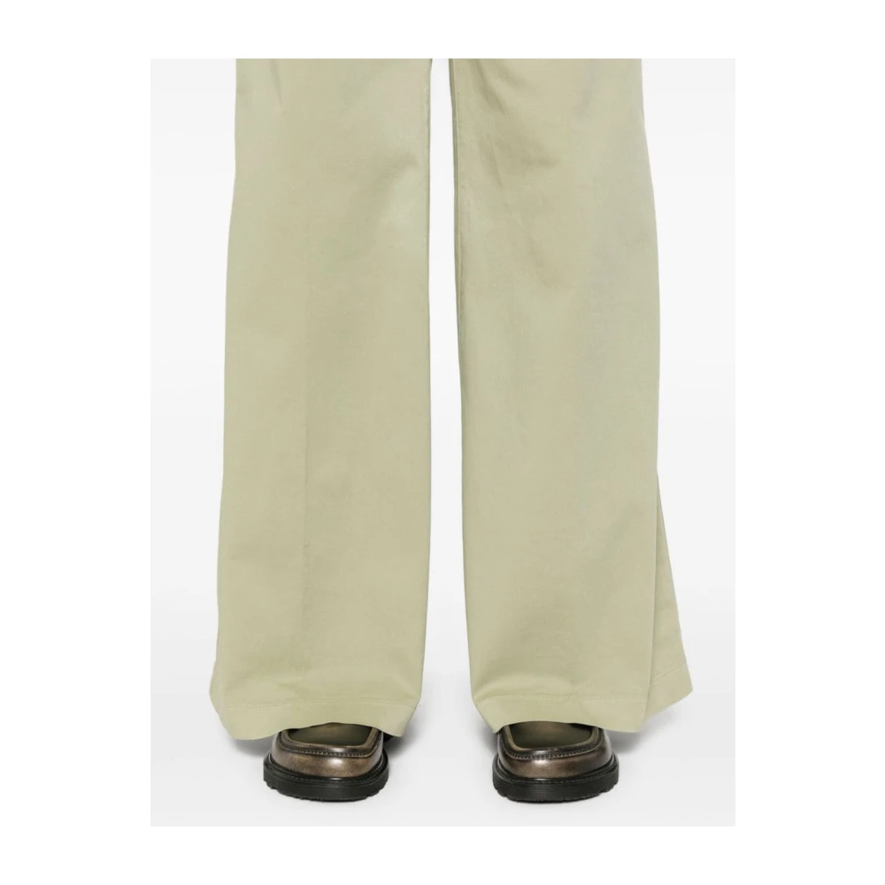 Forte Groene Wijde Pijp Broek Green Dames
