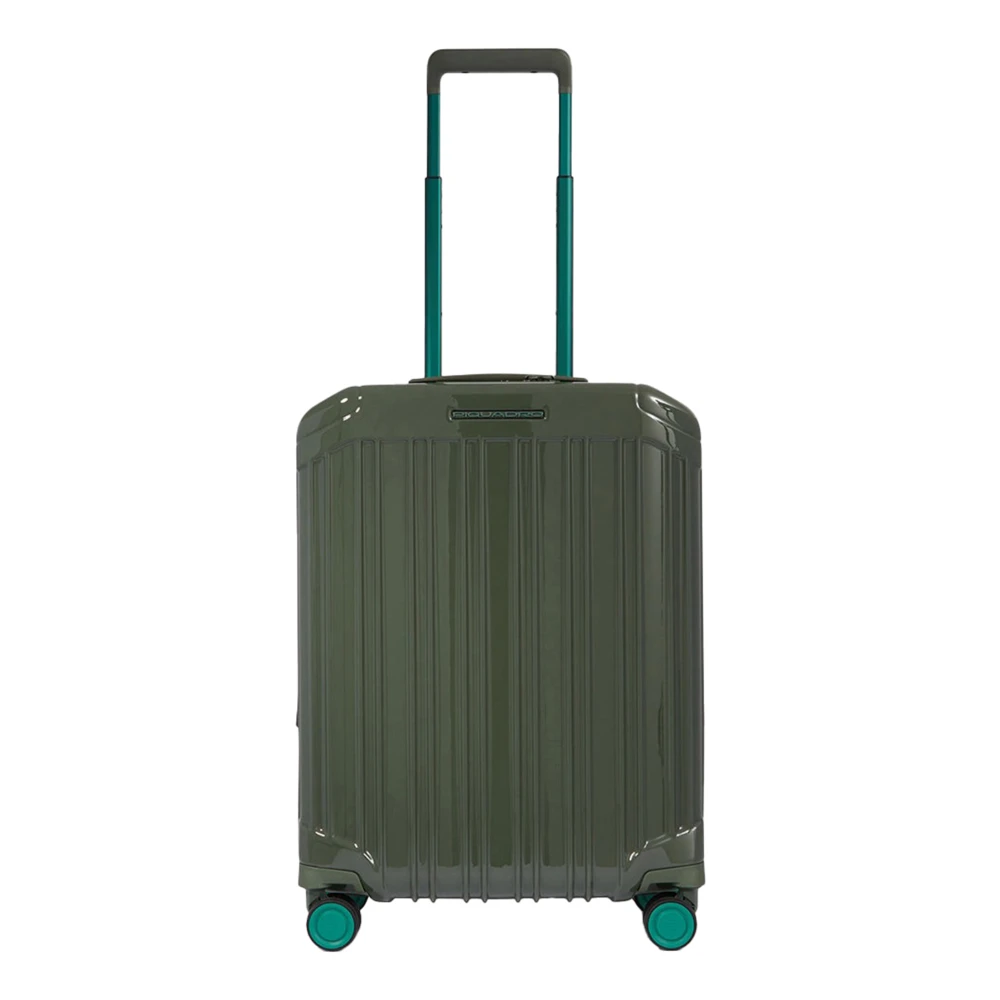 Piquadro Slimme Cabin Trolley Koffer Green Heren