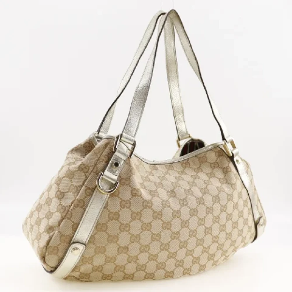 Gucci Vintage Pre-owned Canvas handbags Beige Dames