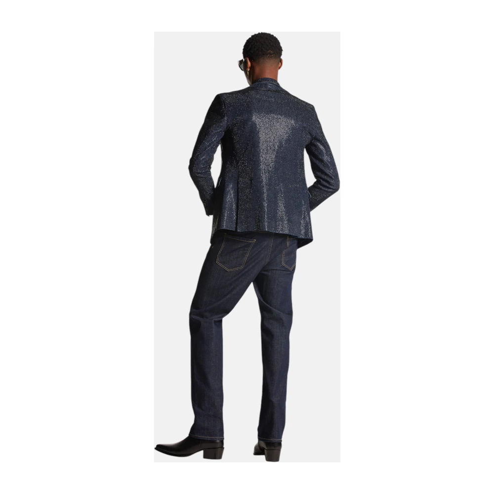 Dsquared2 Donkere Spoelwas Denim Jeans Blue Heren