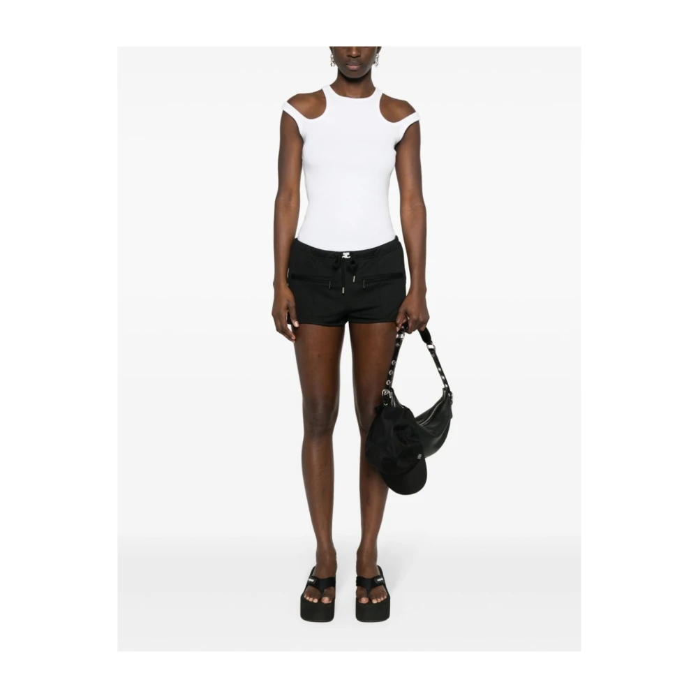 Courrèges Stijlvolle Mini Shorts Black Dames