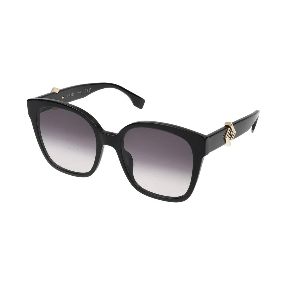 Fendi Unisex Black Sunglasses, 55 Mm, Ff Diamonds Sunglasses
