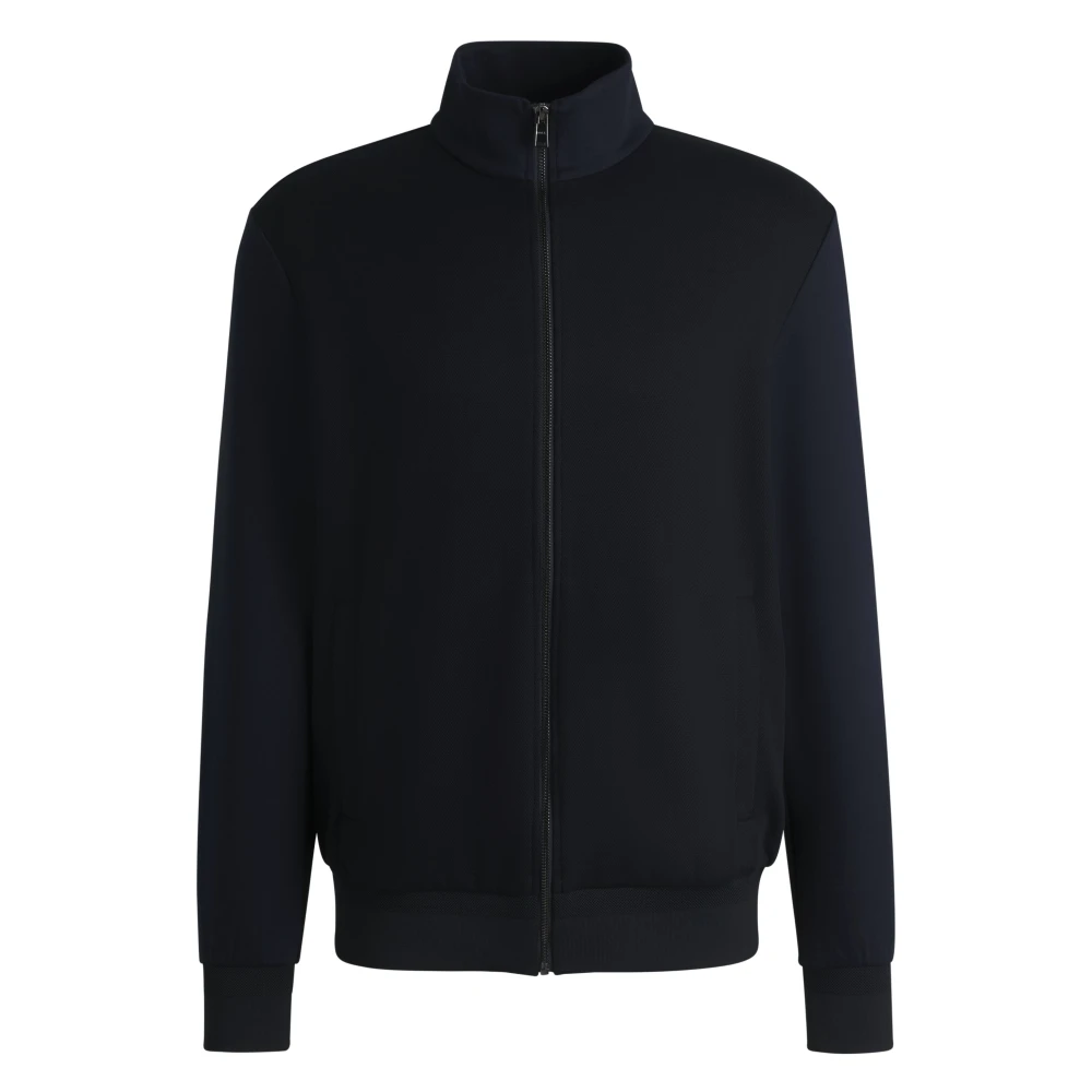 Hugo Boss Stijlvolle Cardigan voor Mannen Blue Heren