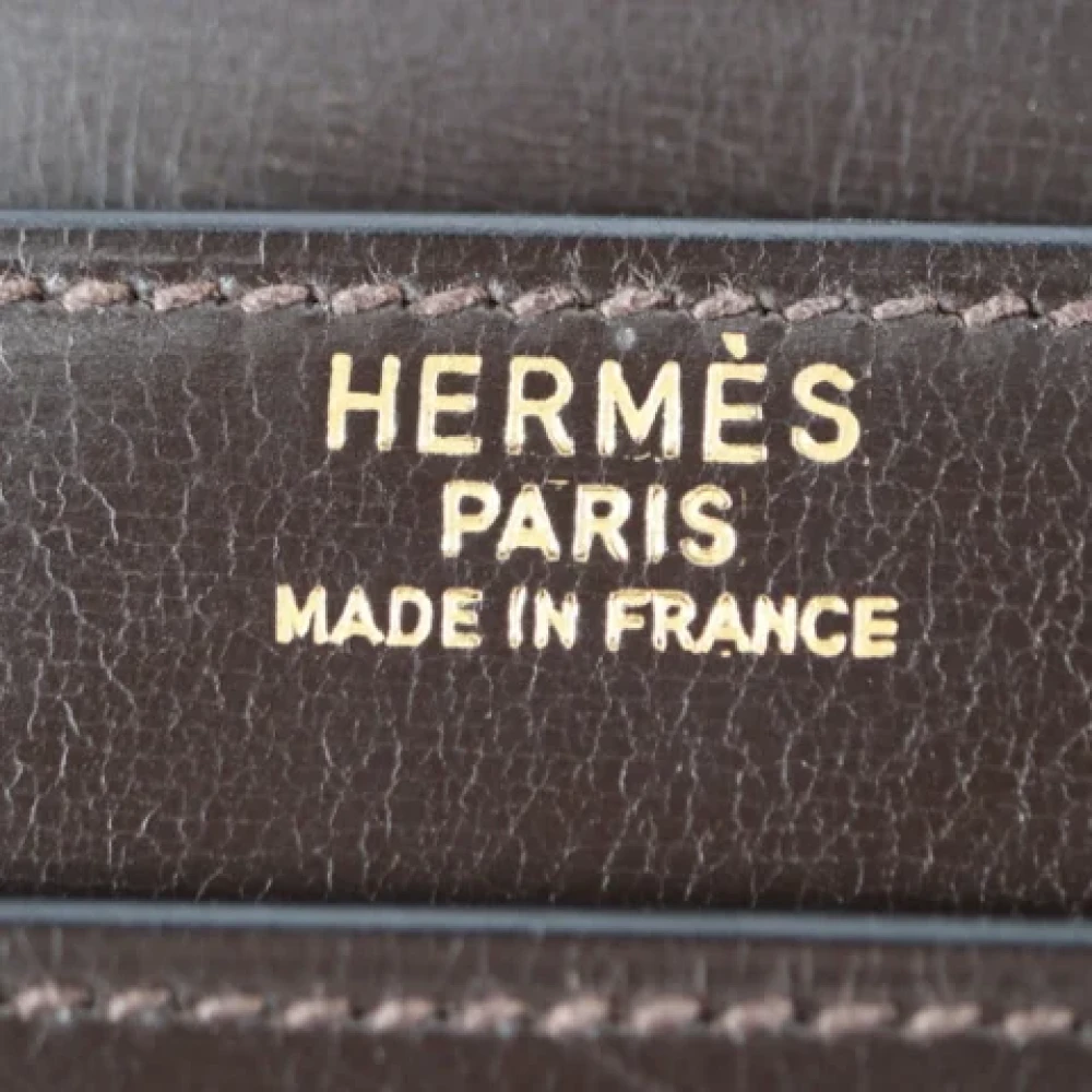 Hermès Vintage Pre-owned Leather clutches Brown Dames