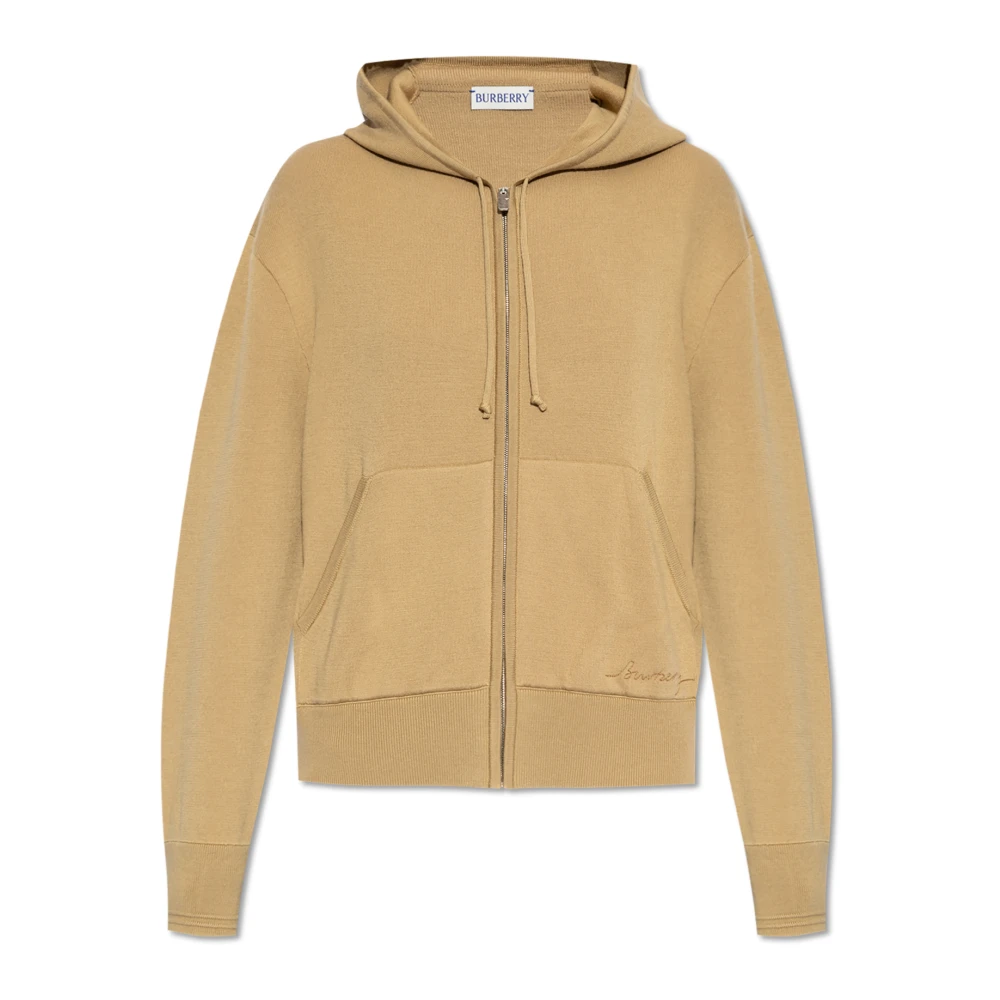 Burberry Trui met sweatshirtsnit Beige Dames