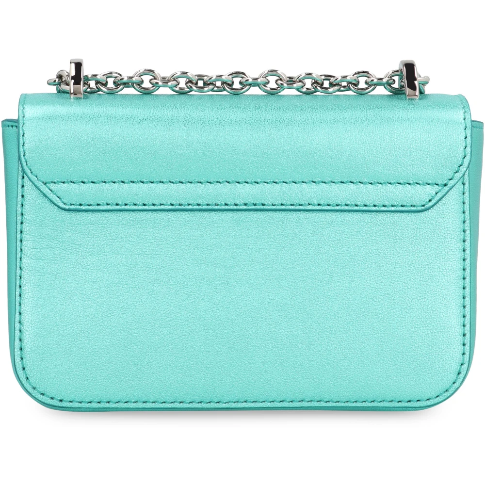 Furla Mini Crossbody Tas met Flip-Lock Sluiting Blue Dames
