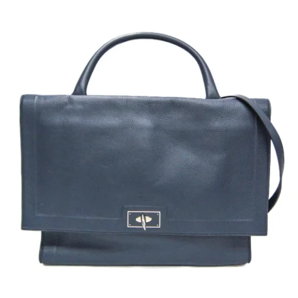 Givenchy Pre-owned Leather handbags Blue Dames