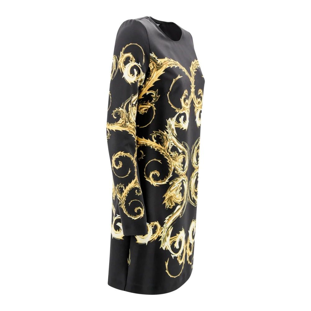 Versace Jeans Couture Gouden jurken voor vrouwen Multicolor Dames