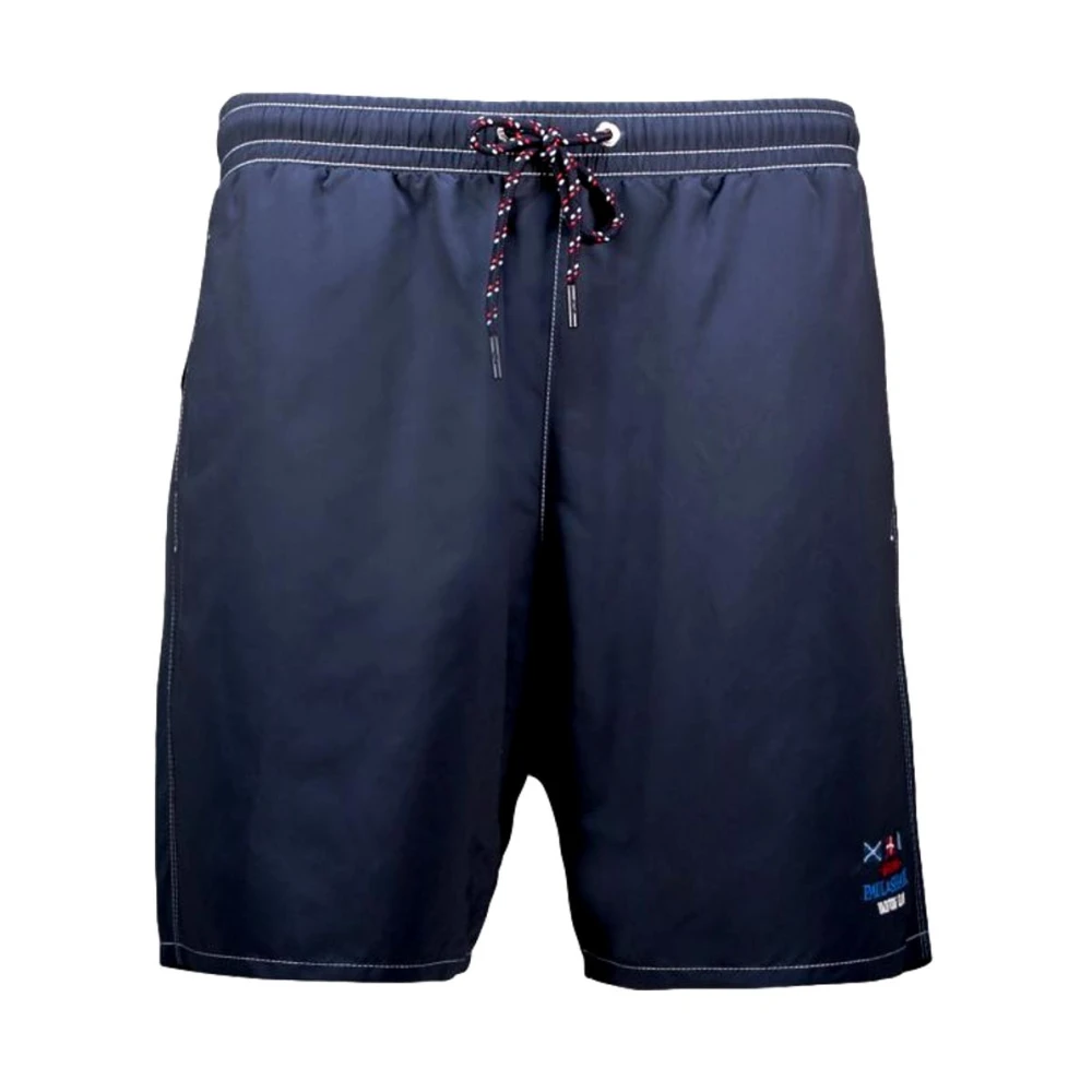 Paul & Shark Men's Blue Polyester Swim Shorts