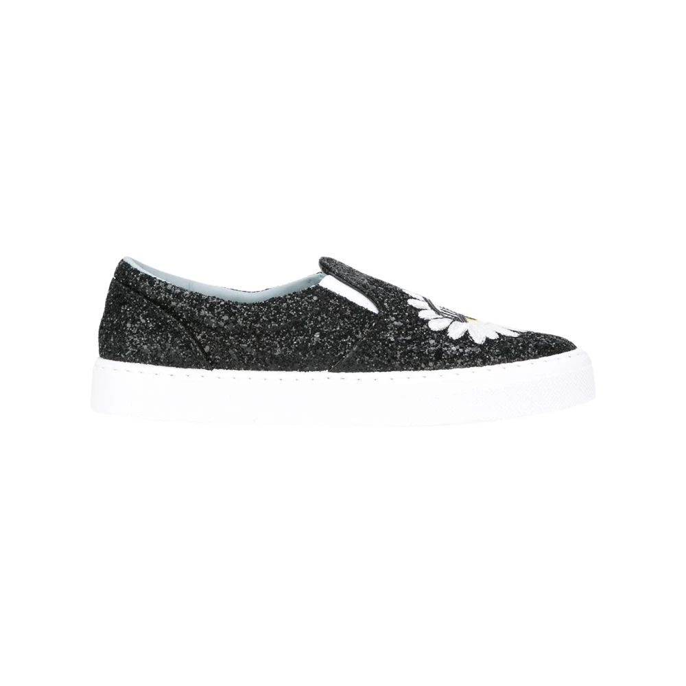 Chiara Ferragni Collection Svarta Slip-On Skor Black, Dam