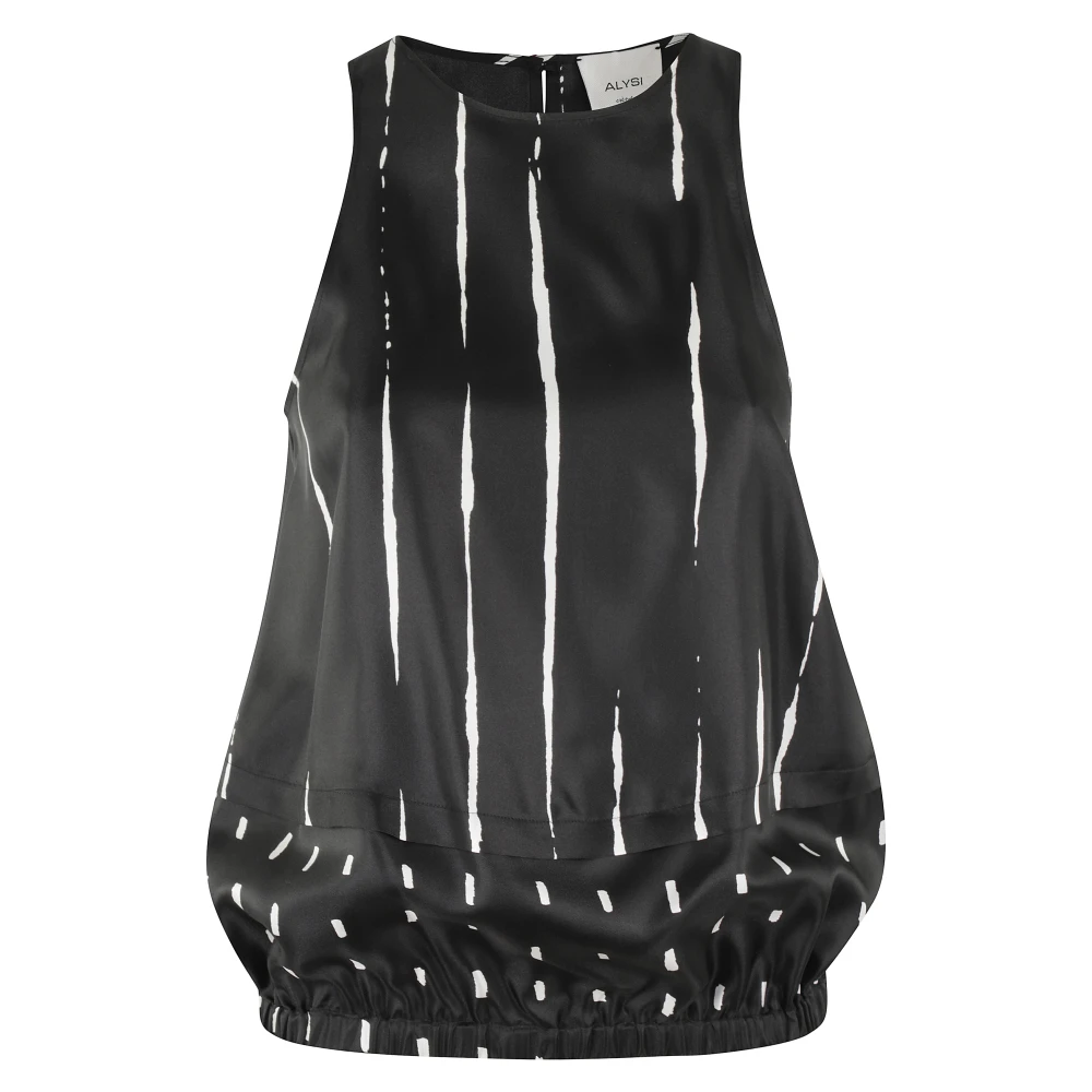 Alysi Stijlvolle lijnen en stippen met twist Black Dames