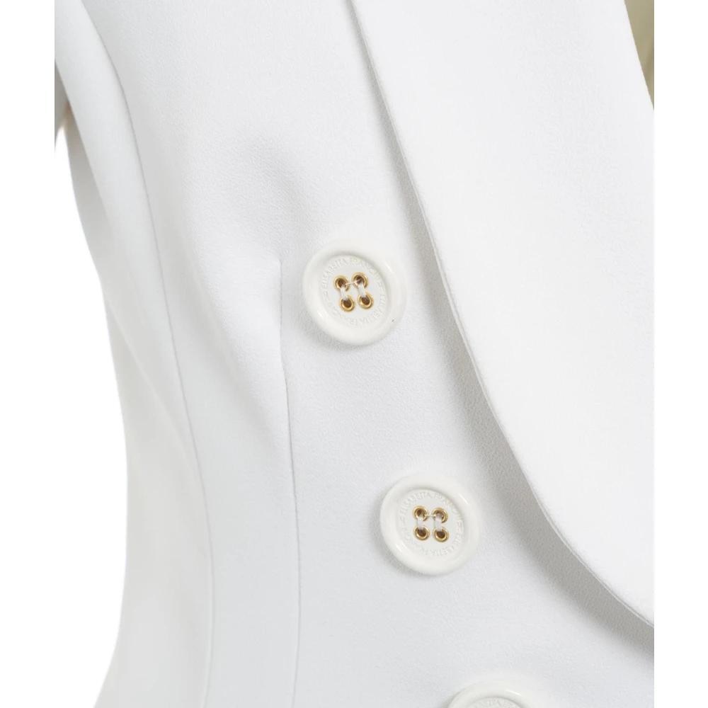 Elisabetta Franchi Witte Blazer voor Dames White Dames