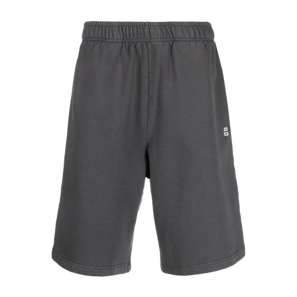 Ambush Men's Gray Logo-Print Elasticated Track Shorts - Casual Shorts - S - Shorts