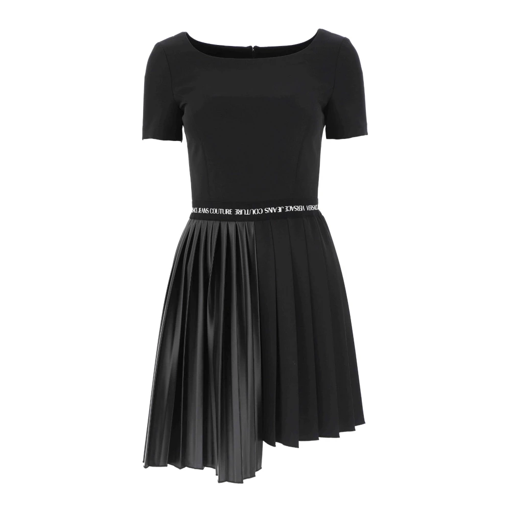 Versace Jeans Couture Stijlvolle Jurk van Black Dames