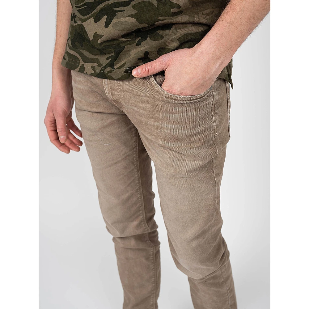 Pepe Jeans Stanley Jeans Straight Fit Gewassen Denim Beige Heren