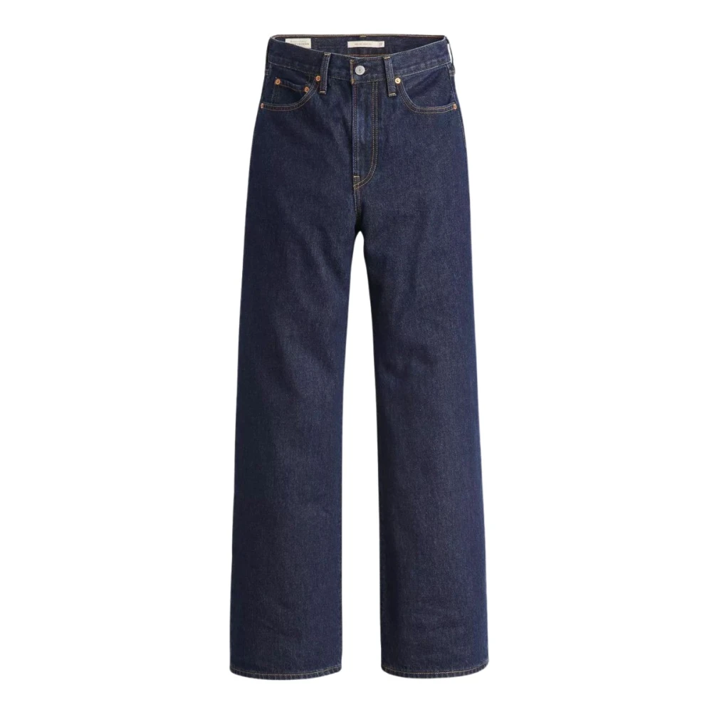 Levi's Ribcage Wide Leg Jeans, Blue, Size 30, Inside Leg 32, Women - Image 3