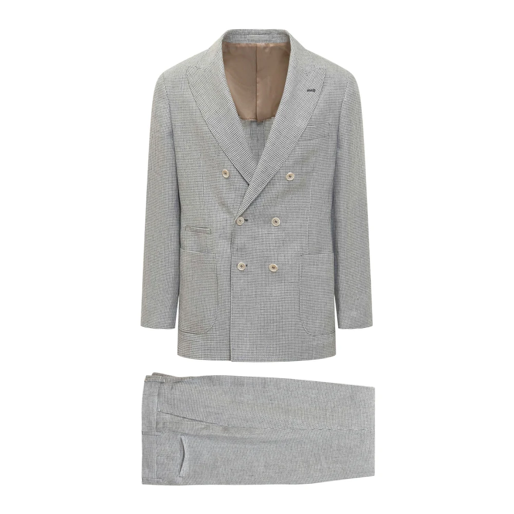 BRUNELLO CUCINELLI Vrijetijdsjurk in Pied-stof Gray Heren