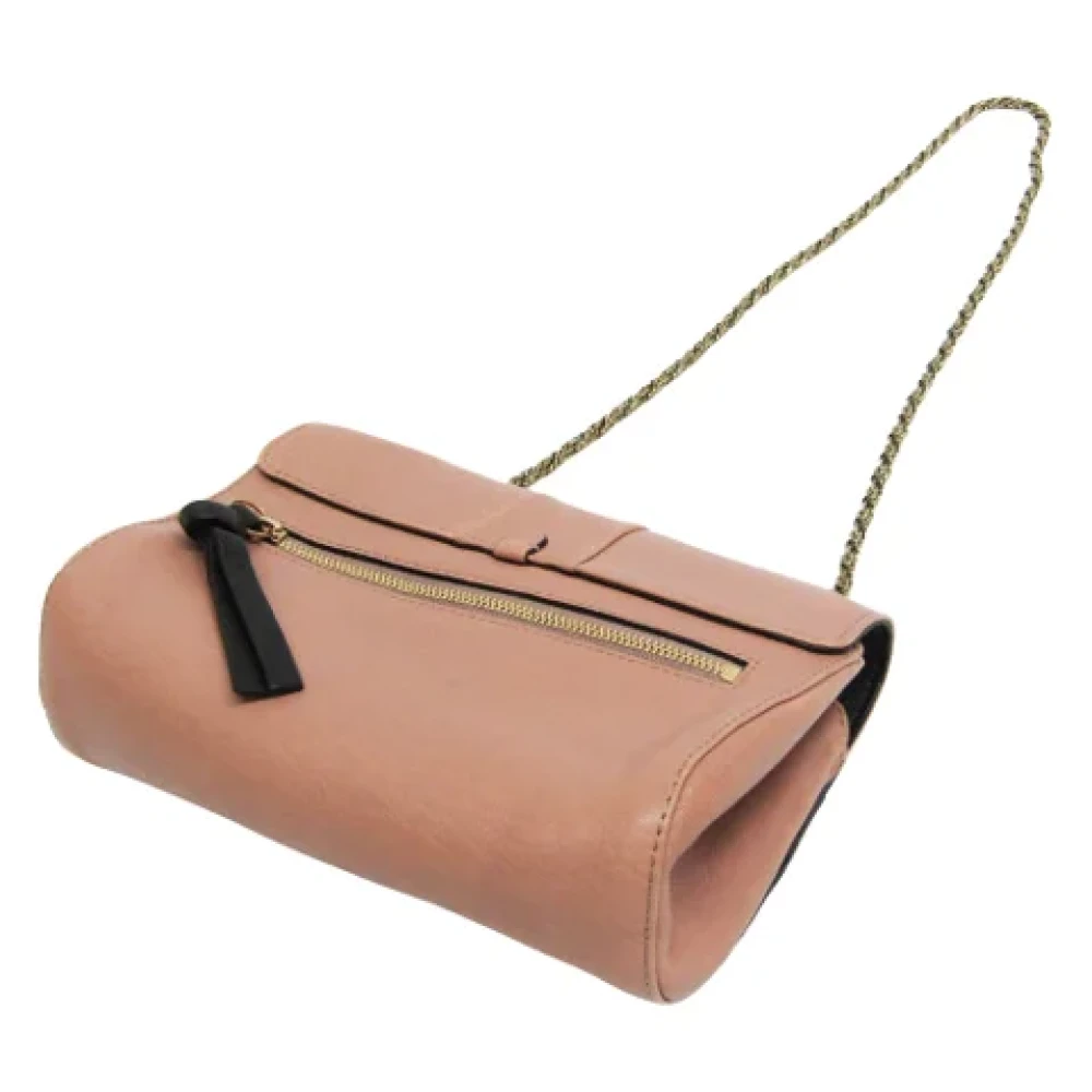 Chloé Pre-owned Leather crossbody-bags Pink Dames