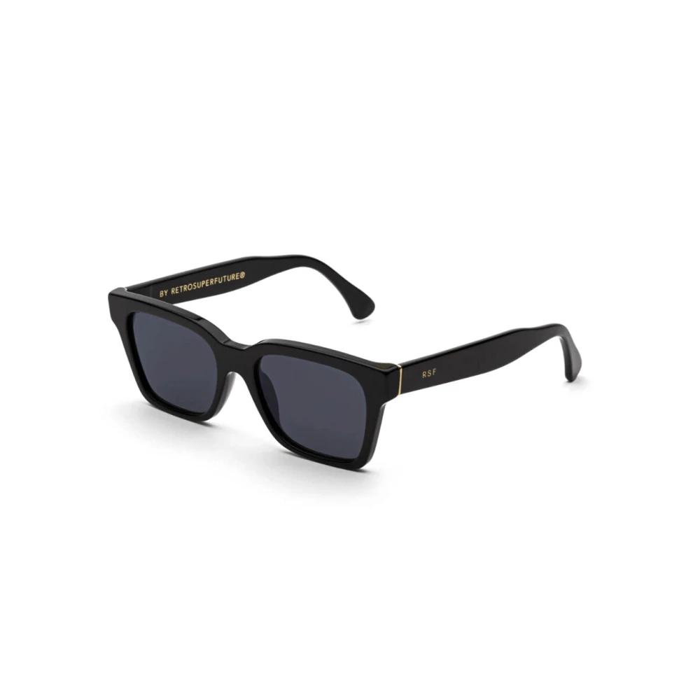 Retrosuperfuture Unisex Black Italian Sunglasses Collection