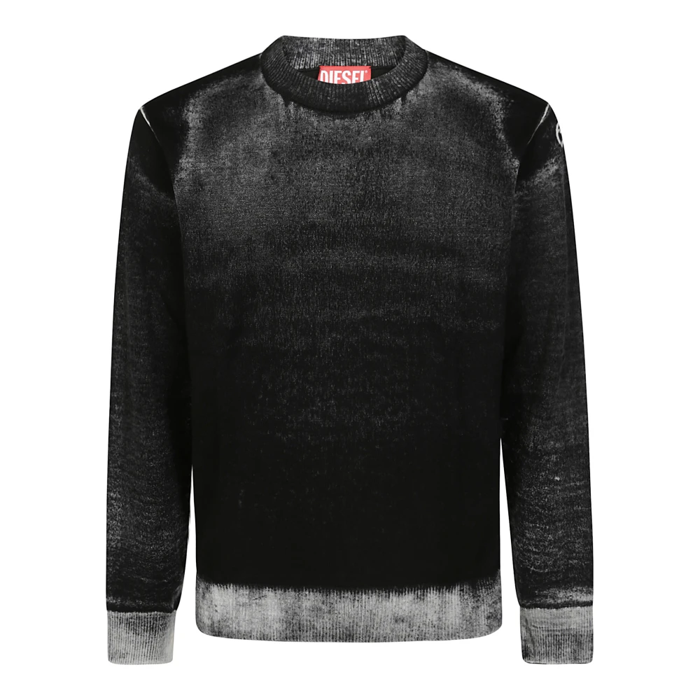 Diesel Verloop Ronde Hals Tee Black Heren