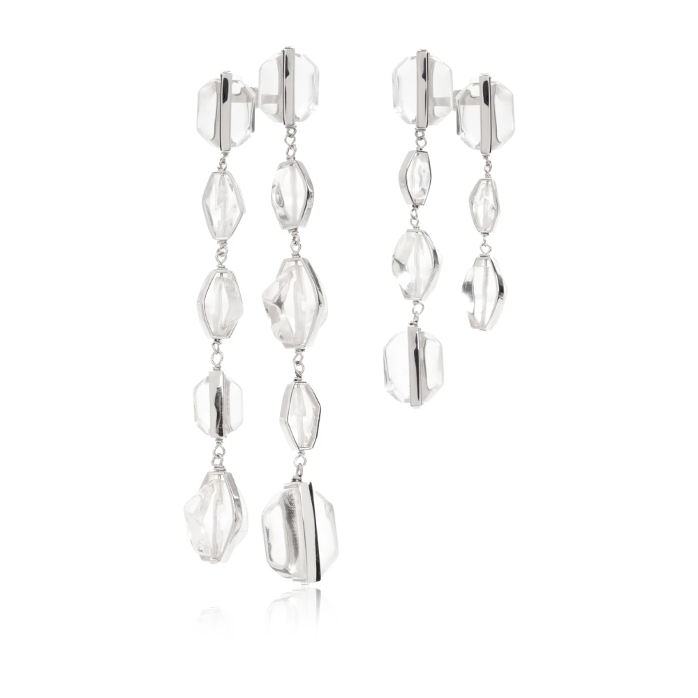Jil Sander Women's Gray Earrings With Pendants
