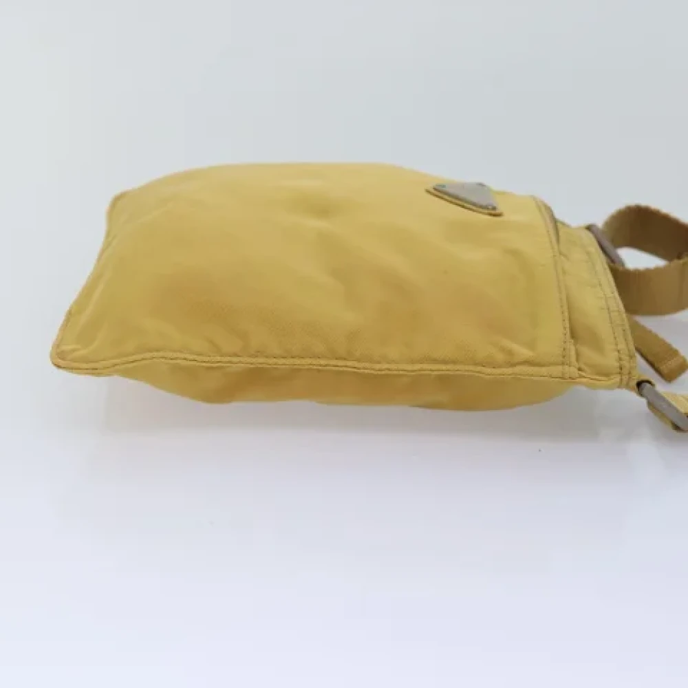 Prada Vintage Pre-owned Nylon prada-bags Yellow Dames