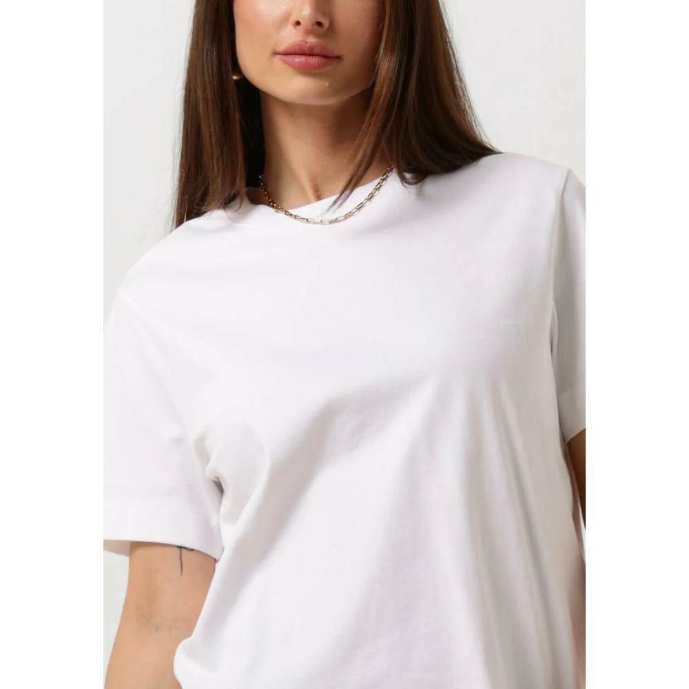 Selected Femme Witte Boxy Tee voor Vrouwen White Dames