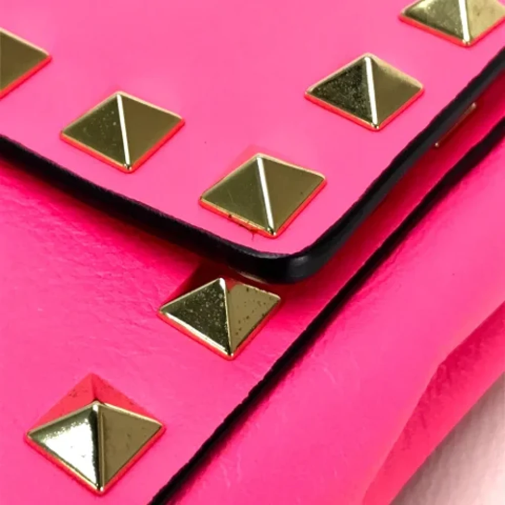 Valentino Vintage Pre-owned Leather clutches Pink Dames
