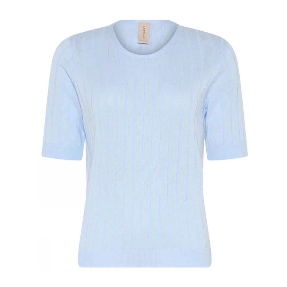 Skovhuus Round-neck Knitwear Blue Dames