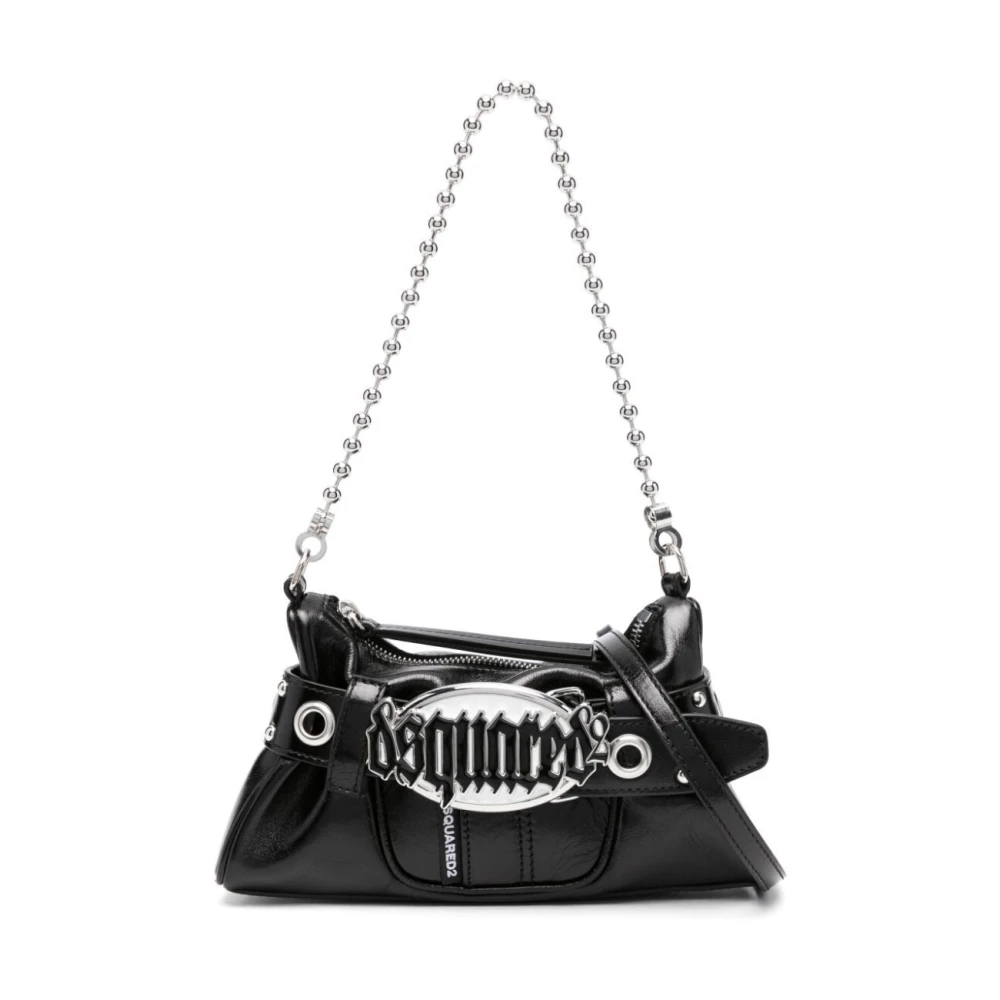 Dsquared2 Zwarte Clutch Tas voor Vrouwen Black Dames