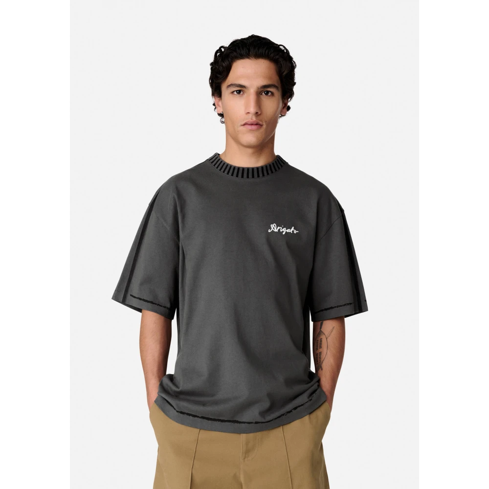 Axel Arigato Zee Relaxte T-shirt Gray Heren