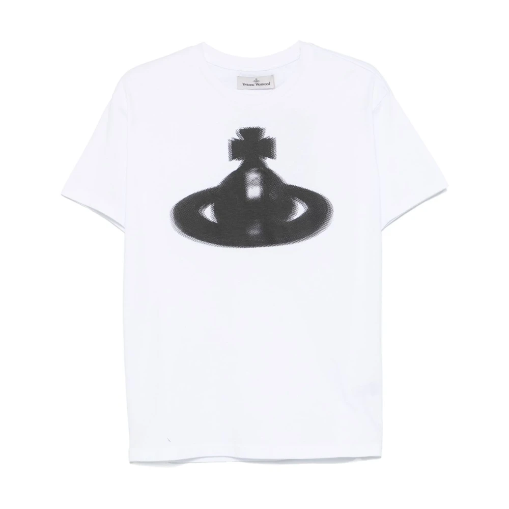 Vivienne Westwood Witte Crew Neck T-shirts en Polos White Heren