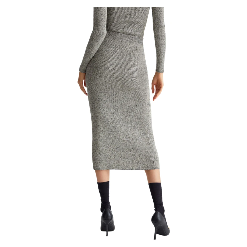 Liu Jo Grijze Rokken met Lurex Detail Gray Dames