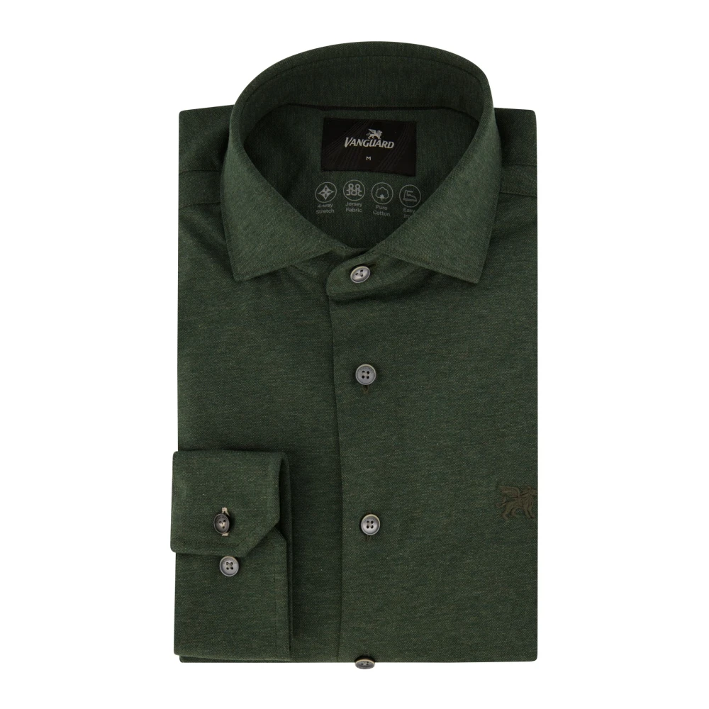 Vanguard Casual Groene Overhemd Green Heren