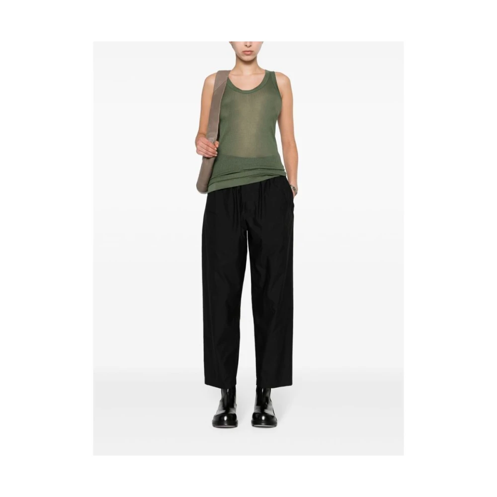 Lemaire Wide Trousers Black Dames