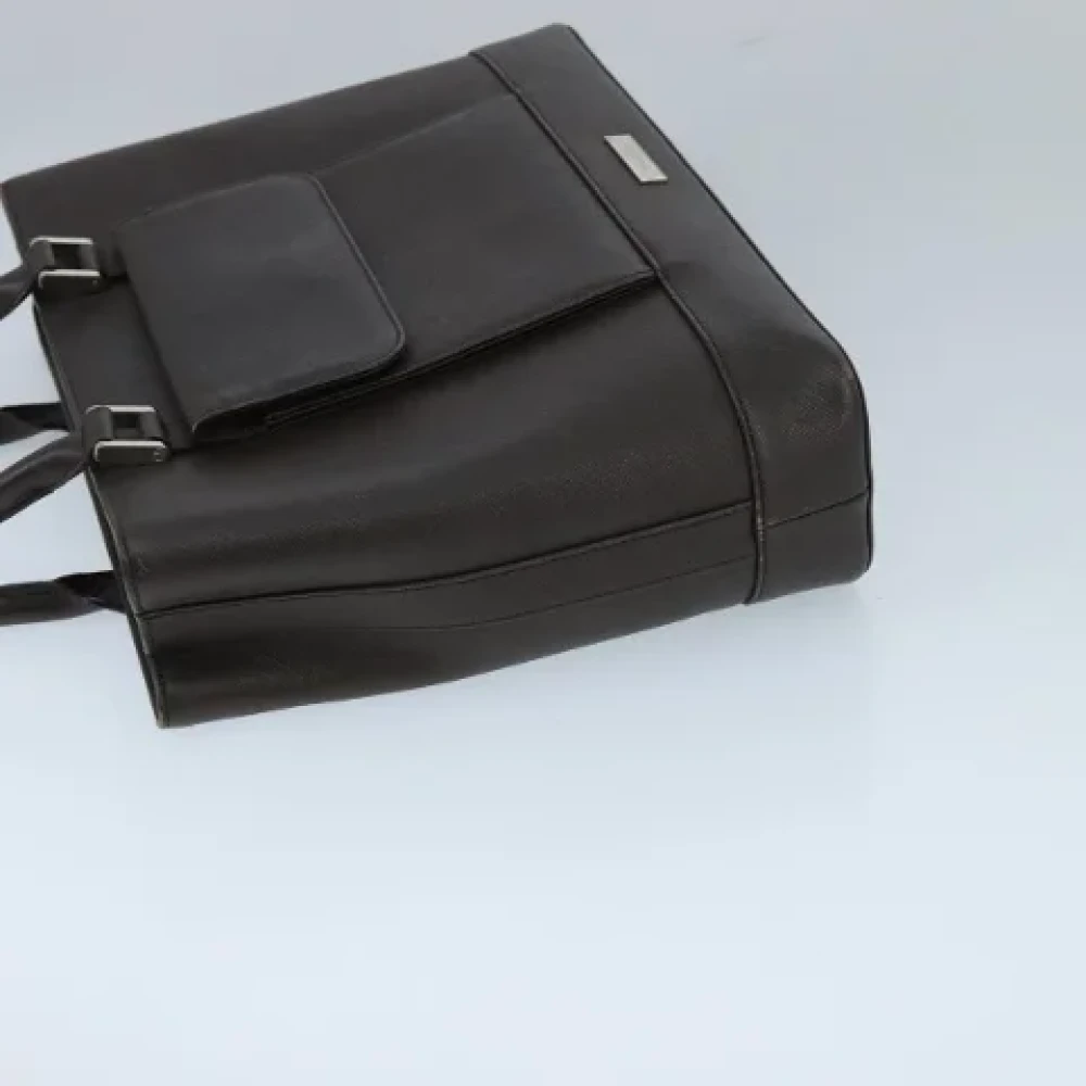 Burberry Vintage Pre-owned Leather handbags Brown Dames