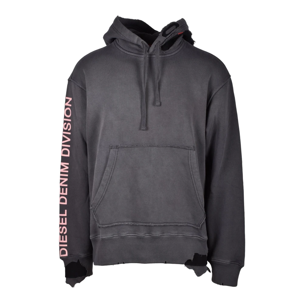 Diesel Katoenen Sweatshirt Gray Heren