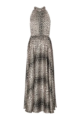 Elegant Leopardmönstrad Maxiklänning