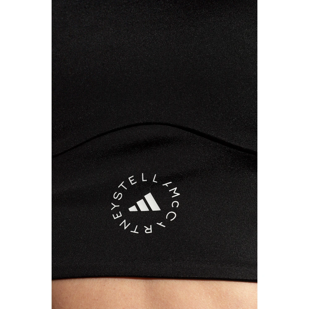 adidas by stella mccartney Sporttop met logo Black Dames