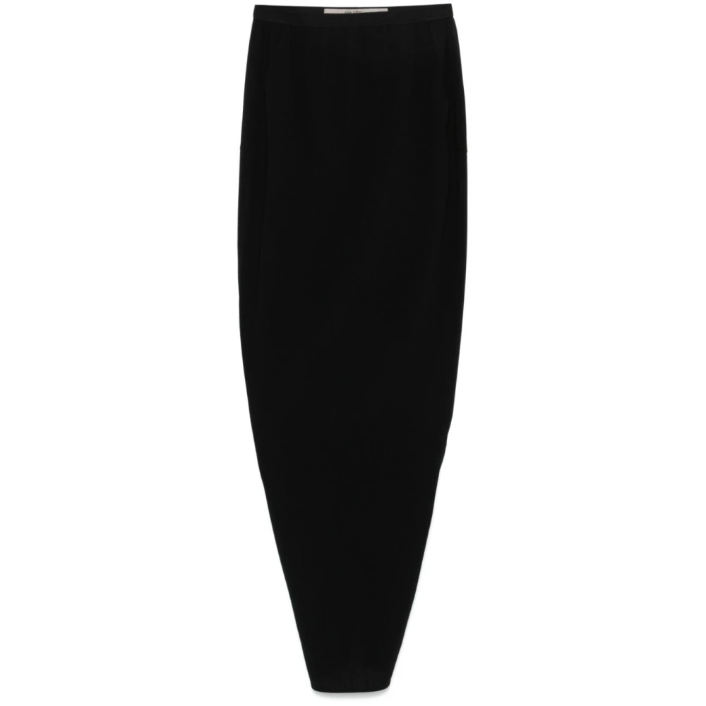 Rick Owens Rok met elastische tailleband en split Black Dames