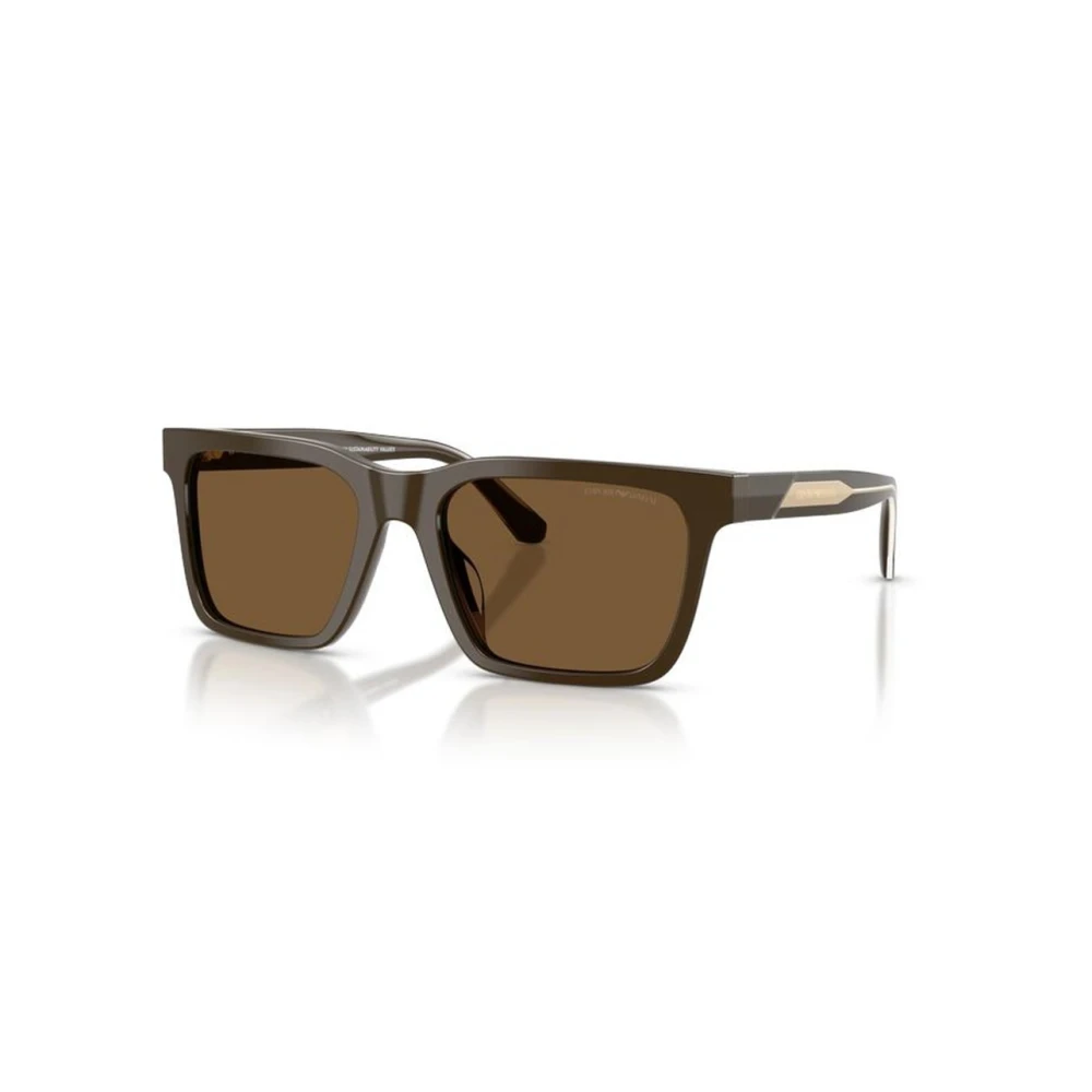 Emporio Armani Men's Brown Sunglasses, 57 Mm, Square Sunglasses