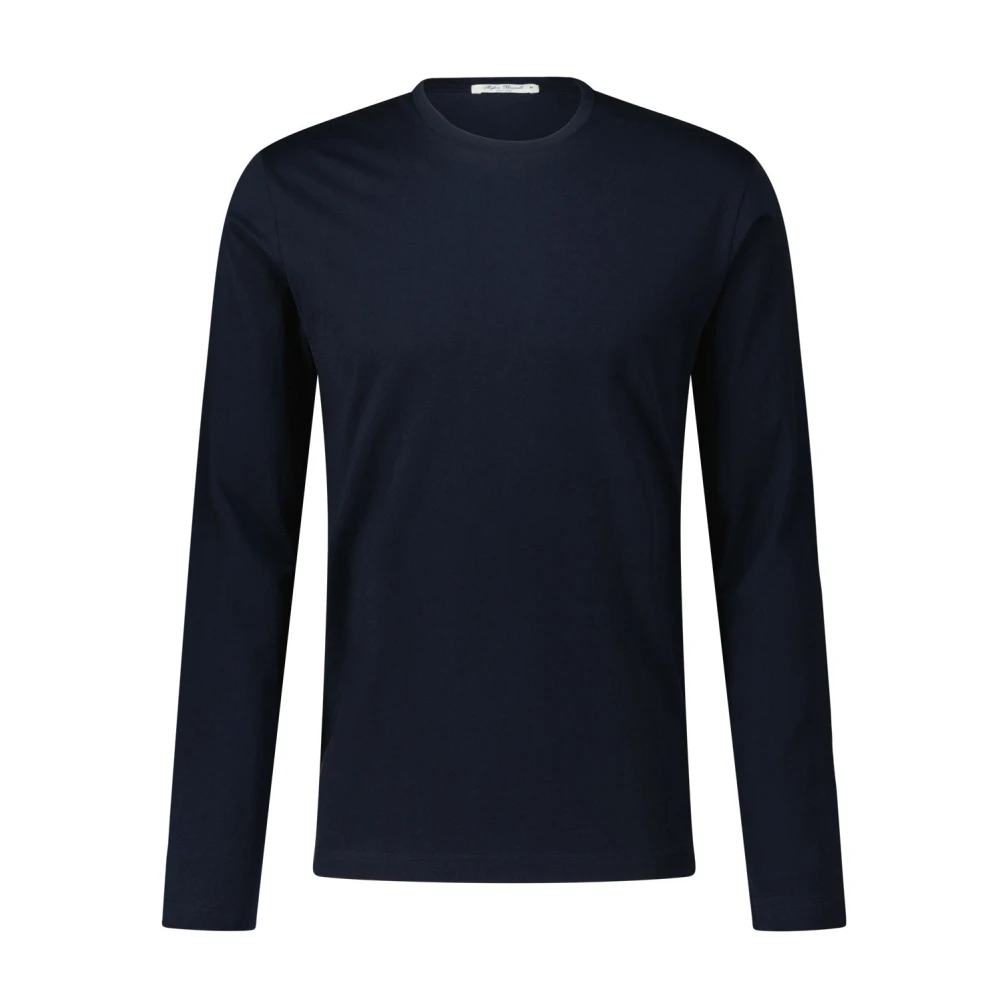 Stefan Brandt Comfortabele Katoenen Longsleeve Blue Heren