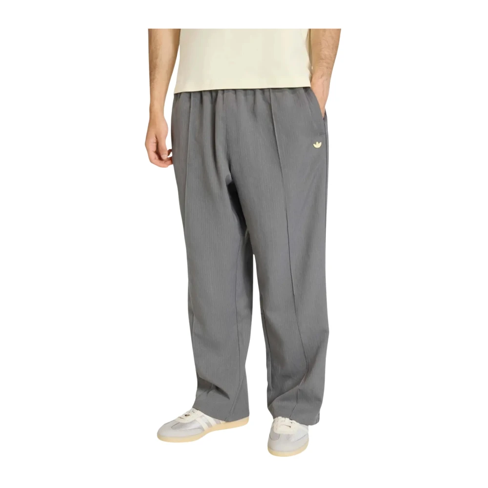 Adidas Men's Gray Training Trousers & Tights, L, Classic Firebird Track Trousers
