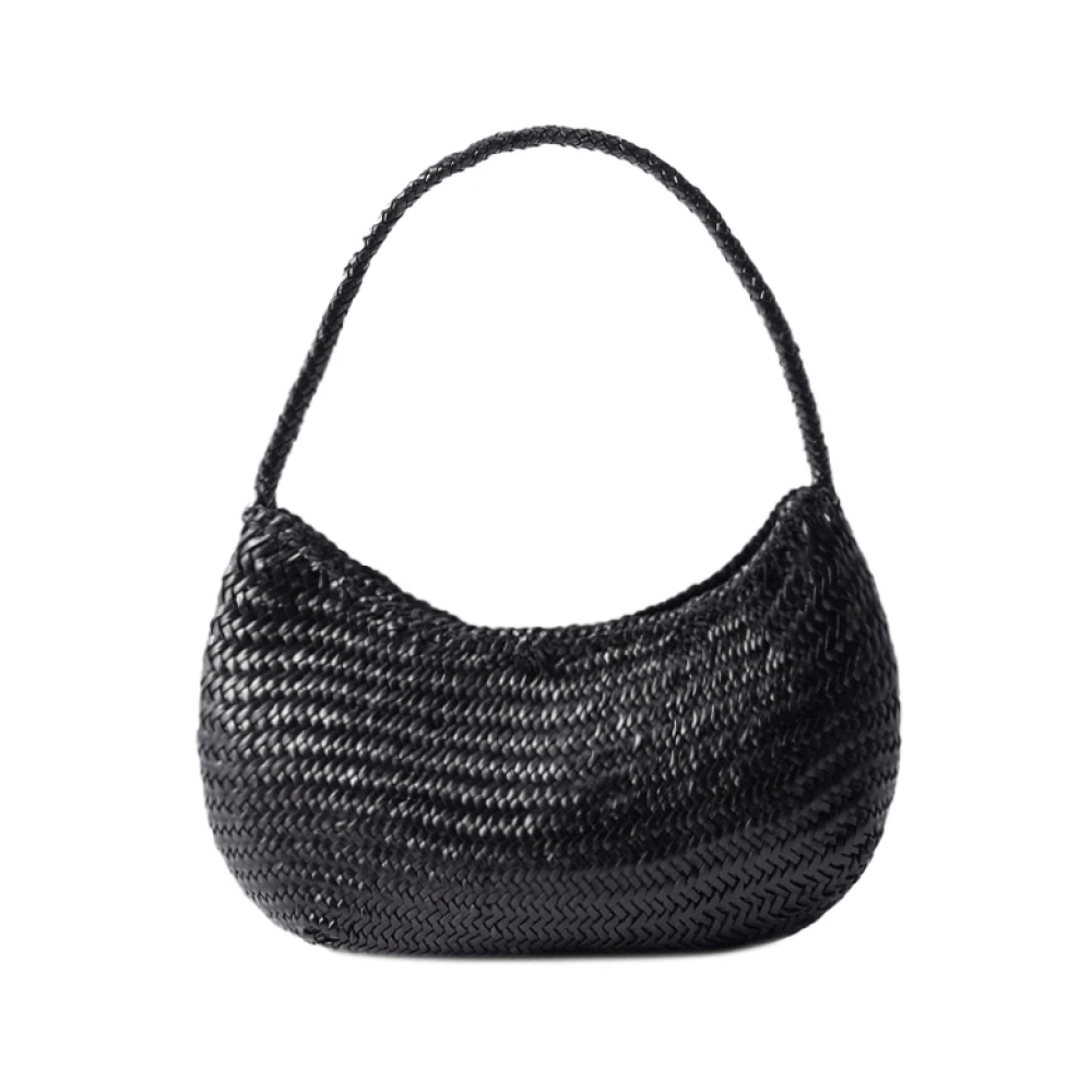 Dragon Diffusion Zwarte leren handtas voor vrouwen Black Dames