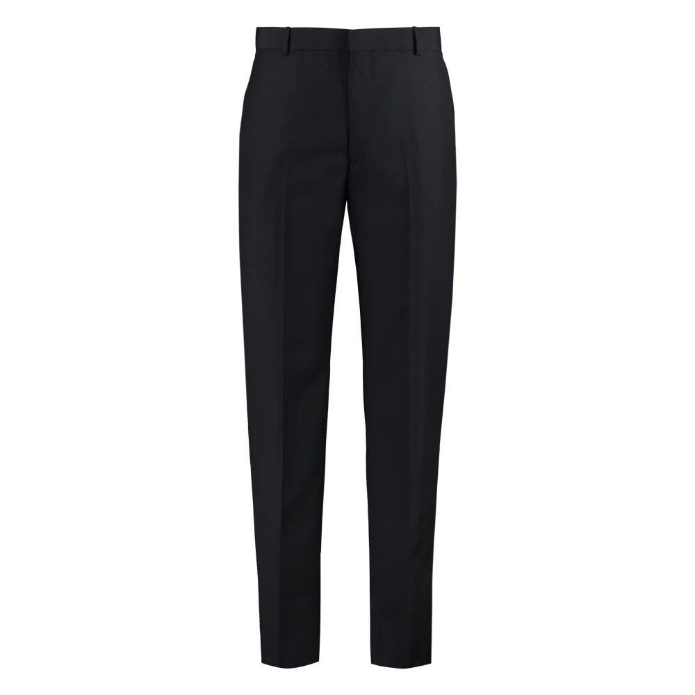 Alexander mcqueen Getailleerde wollen blend broek Black Heren