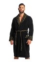 gouden-velours-jacquard-badjas