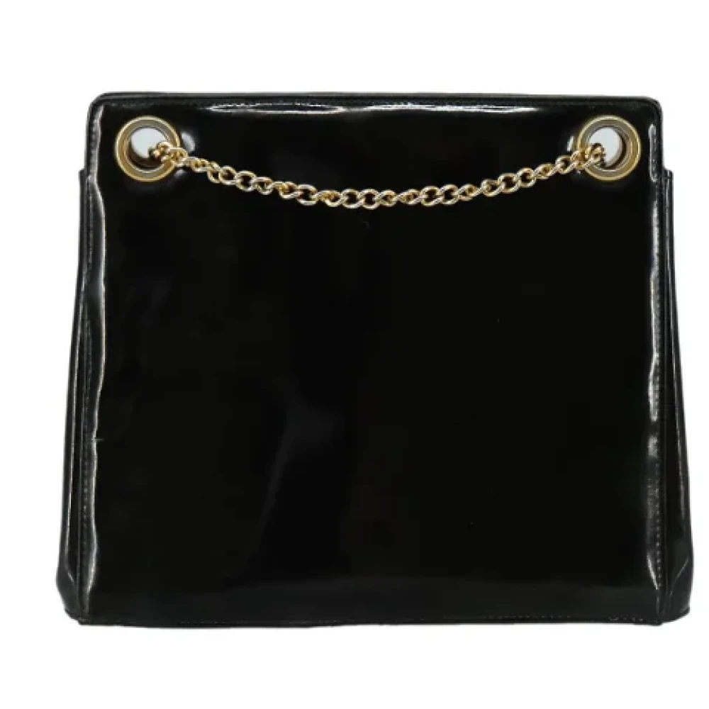 Salvatore Ferragamo Pre-owned Canvas shoulder-bags Black Dames