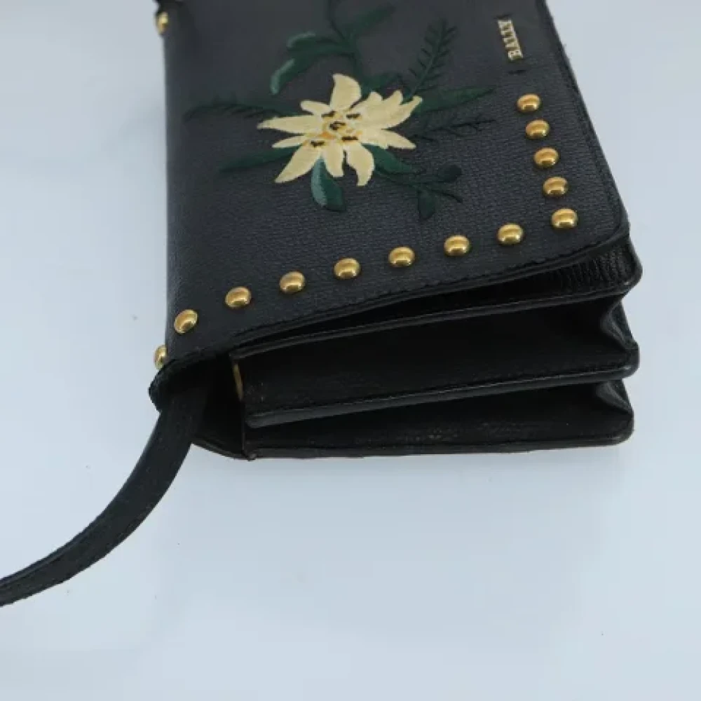 Bally Pre-owned Leather wallets Black Dames