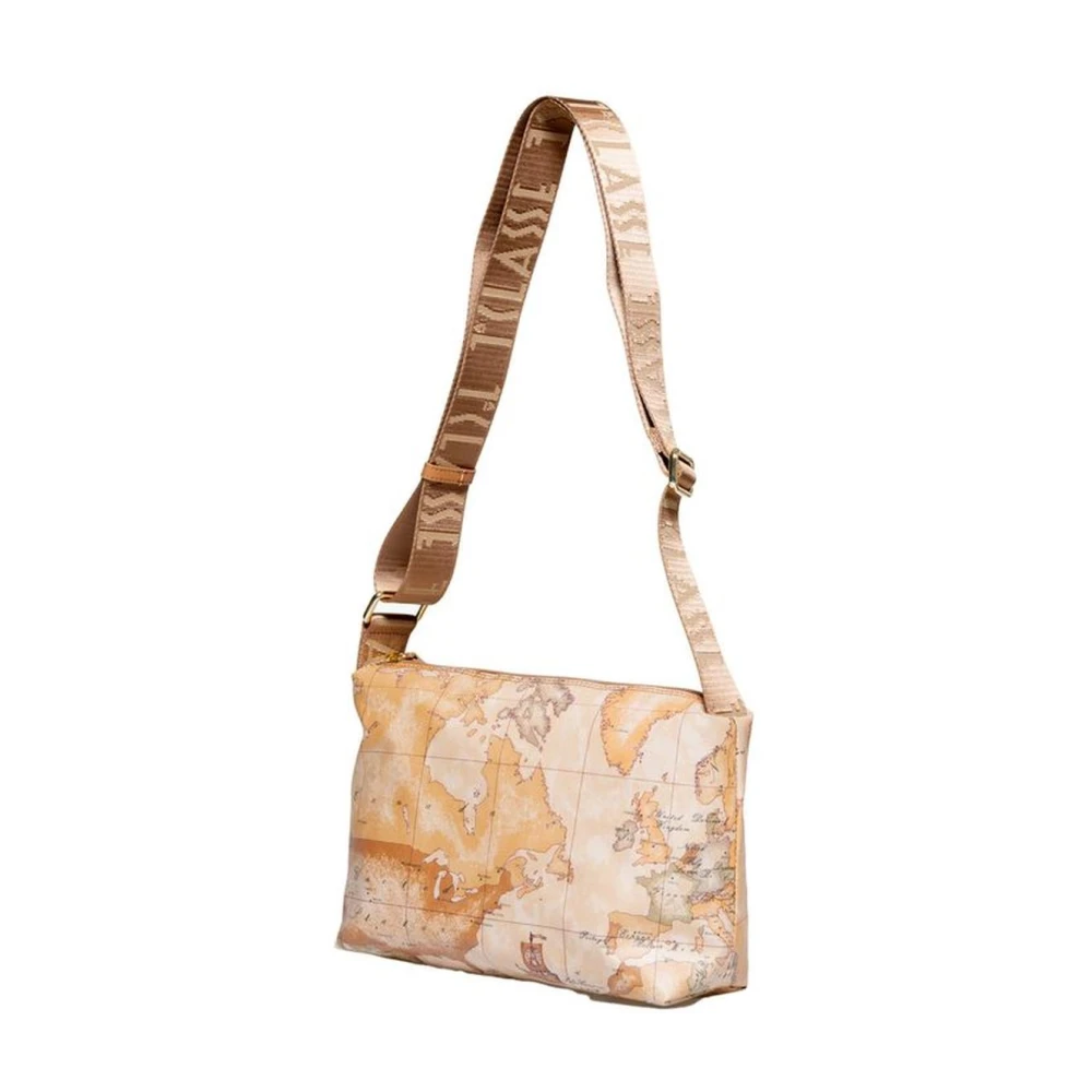 Alviero Martini 1a Classe Katoenmix Handtas Lente Collectie Beige Dames