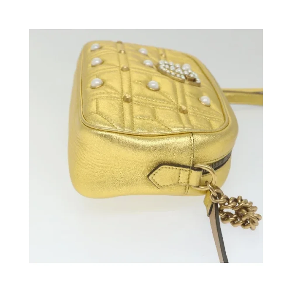 Gucci Vintage Pre-owned Leather gucci-bags Yellow Dames
